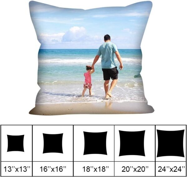 Custom Pillow Personalized Pillow Print on Demand DIY Pillows Included with Pillow Insertion Custom Pillows Design Throw Pillow with Photo Text Customize Pillow - Image 2