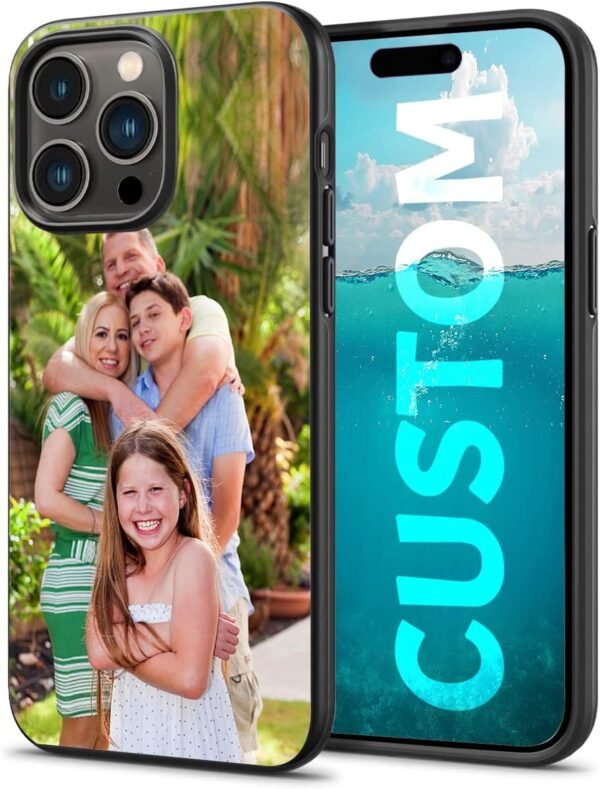 Custom Flash Phone Cases Personalized Phone Cases Print on Demand DIY Phone Cases Flash iPhone Case Call Flashing Lights Anti-Fall Tempered Glass Case - Image 3