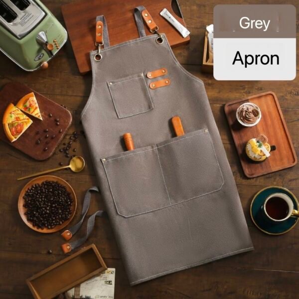 Custom Apron with Logo Personalized Chef Apron Personalized Aprons Custom BBQ Aprons Custom Grill Aprons - Image 3