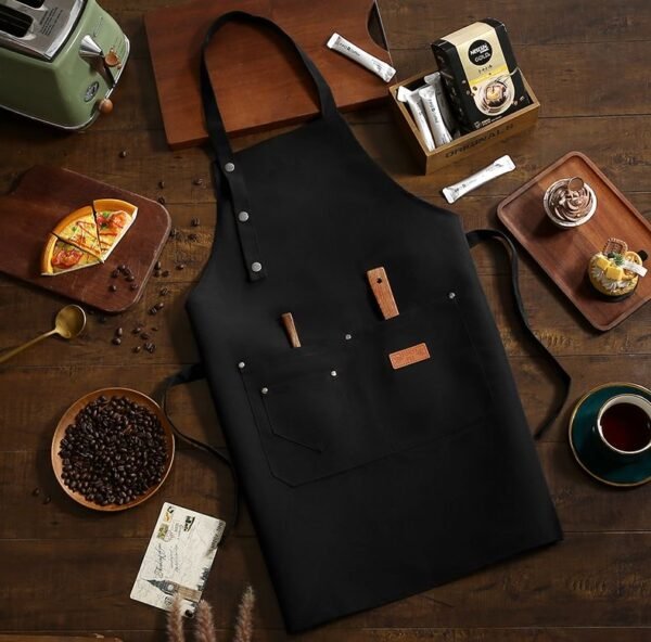 Personalized Aprons with Pockets Womens Personalized Aprons Custom Apron with Logo Men's Aprons Personalized - Image 2