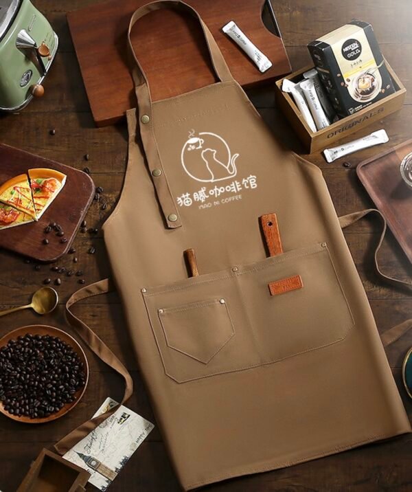 Personalized Aprons with Pockets Womens Personalized Aprons Custom Apron with Logo Men's Aprons Personalized - Image 10