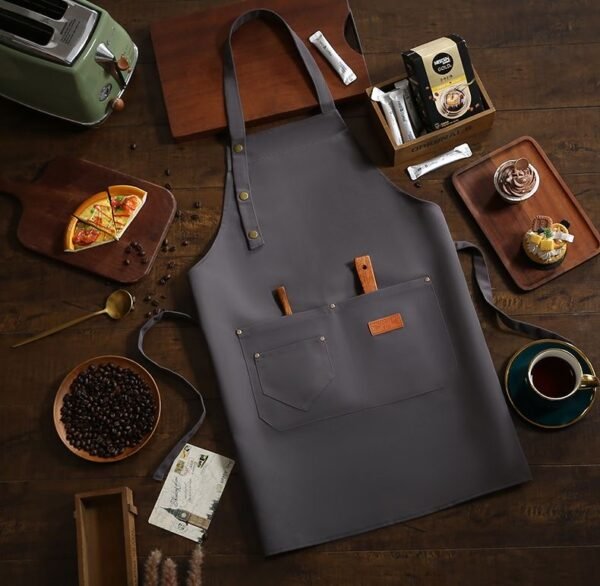Personalized Aprons with Pockets Womens Personalized Aprons Custom Apron with Logo Men's Aprons Personalized - Image 3